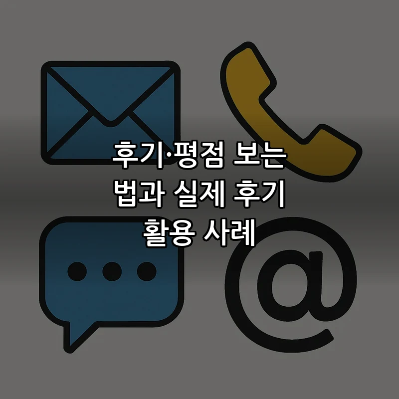 후기·평점 보는 법과 실제 후기 활용 사례