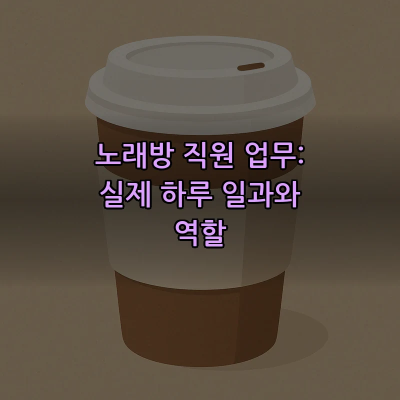 노래방 직원 업무: 실제 하루 일과와 역할