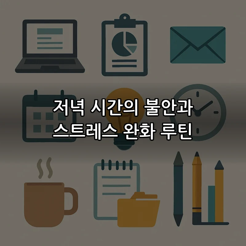 저녁 시간의 불안과 스트레스 완화 루틴