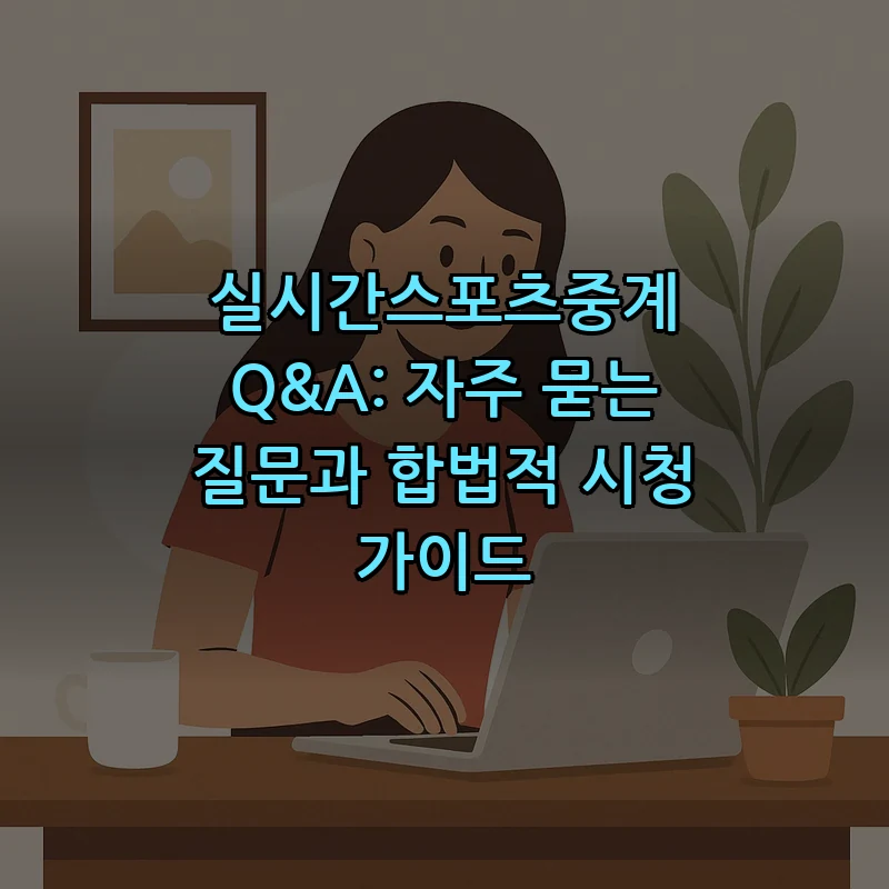 실시간스포츠중계 Q&A: 자주 묻는 질문과 합법적 시청 가이드 커버 이미지