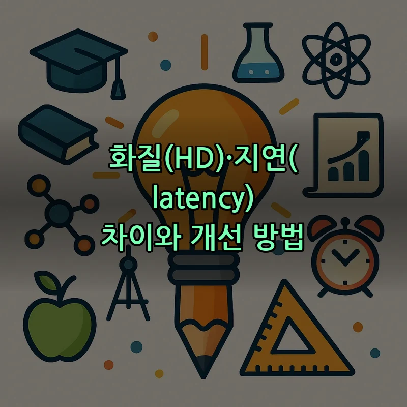 화질(HD)·지연(latency) 차이와 개선 방법