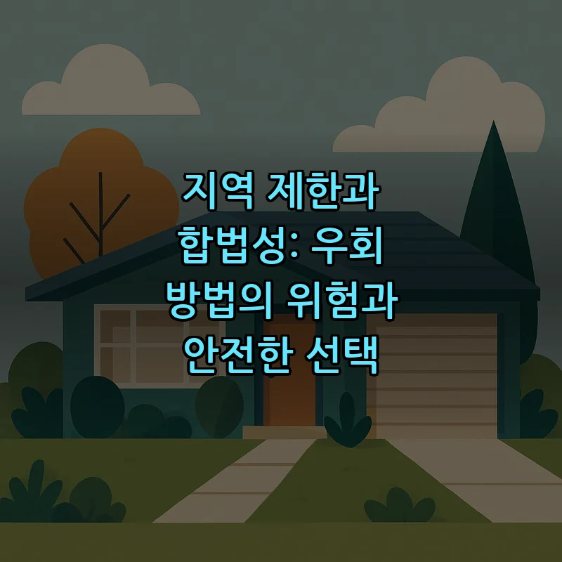 지역 제한과 합법성: 우회 방법의 위험과 안전한 선택