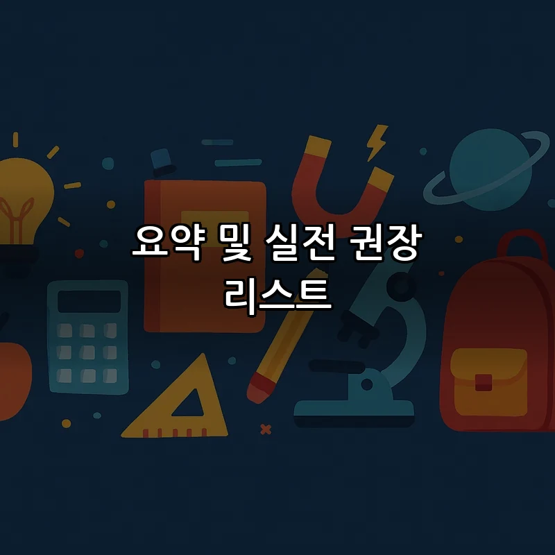 요약 및 실전 권장 리스트