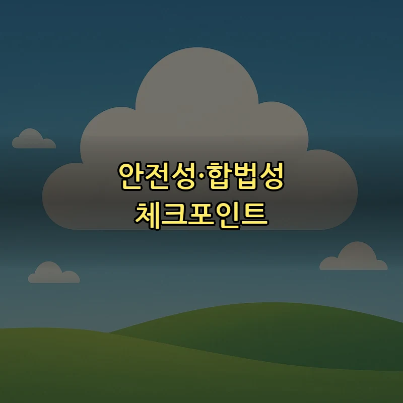 안전성·합법성 체크포인트