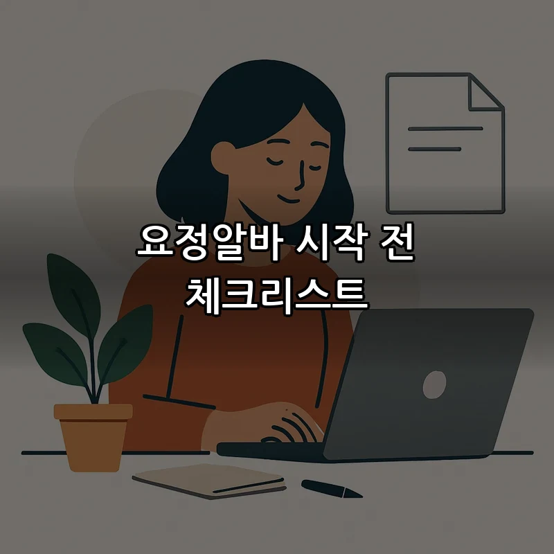 요정알바 시작 전 체크리스트