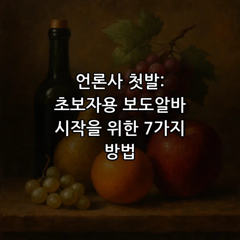보도알바란 무엇인가: 초보자를 위한 입문 가이드