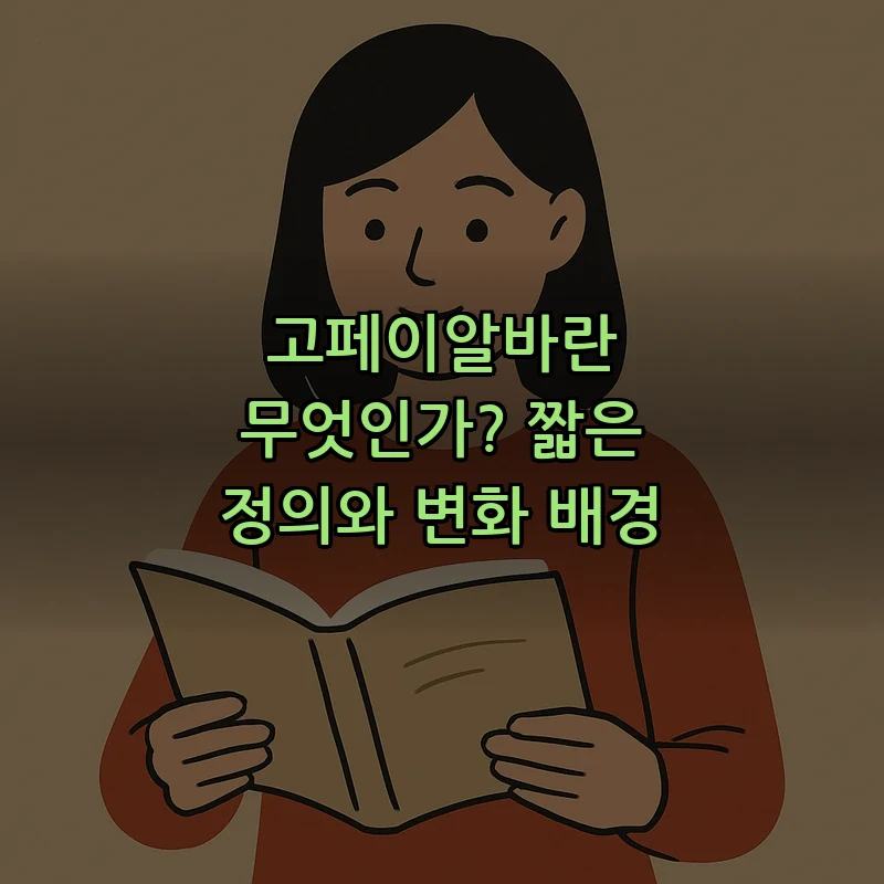 고페이알바란 무엇인가? 짧은 정의와 변화 배경