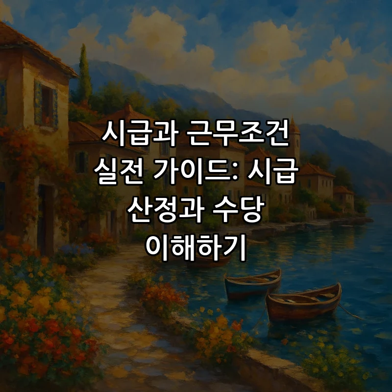시급과 근무조건 실전 가이드: 시급 산정과 수당 이해하기