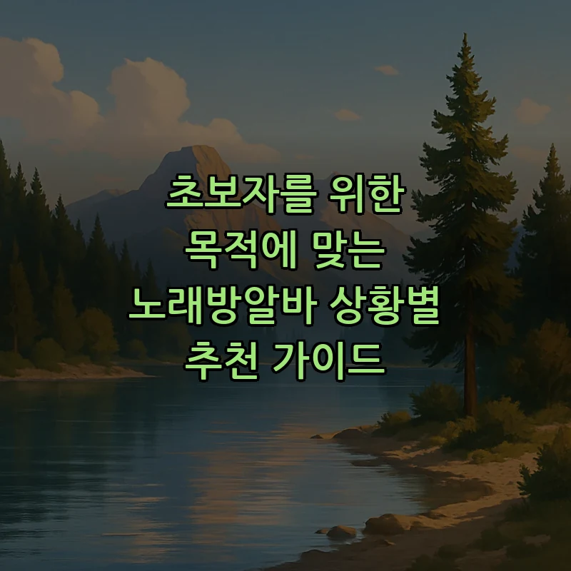 초보자를 위한 노래방알바 지원 방법 가이드