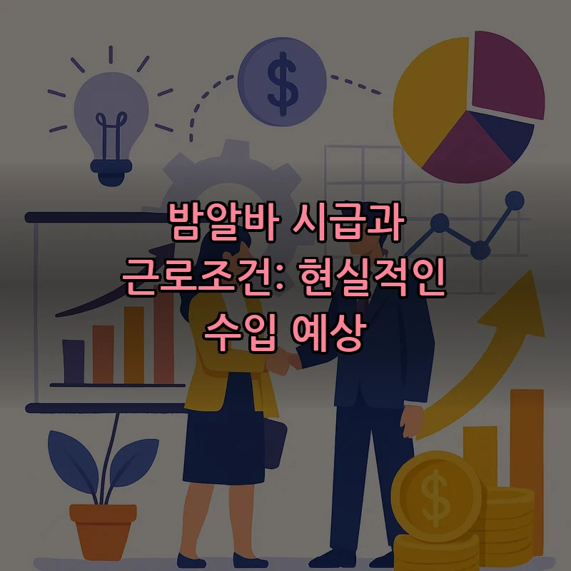 밤알바 시급과 근로조건: 현실적인 수입 예상