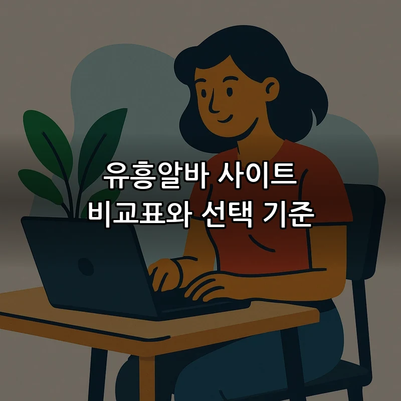 유흥알바 사이트 비교표와 선택 기준
