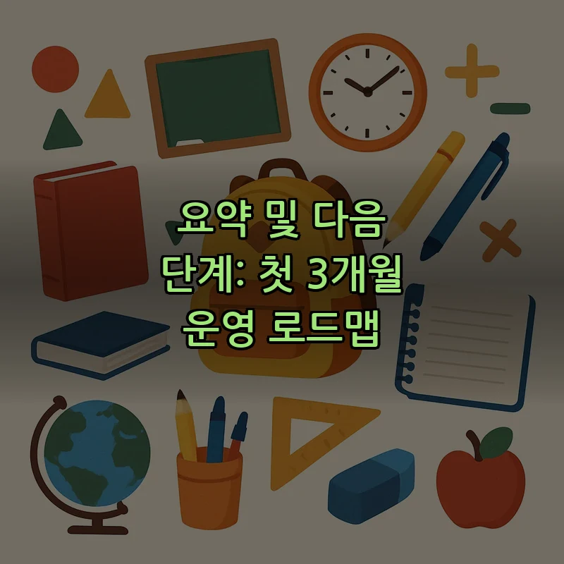 요약 및 다음 단계: 첫 3개월 운영 로드맵