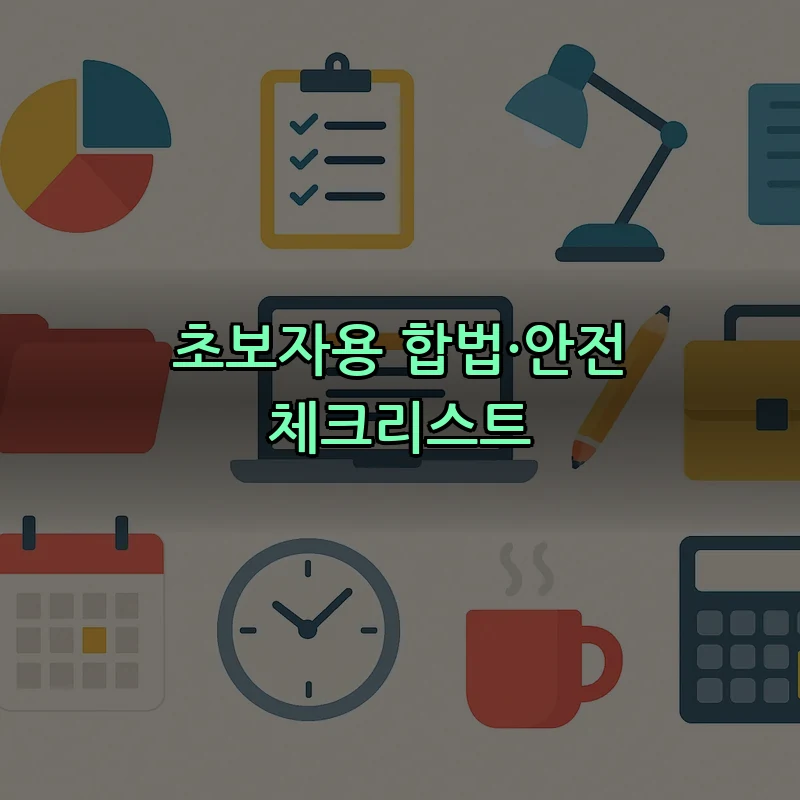 초보자용 합법·안전 체크리스트
