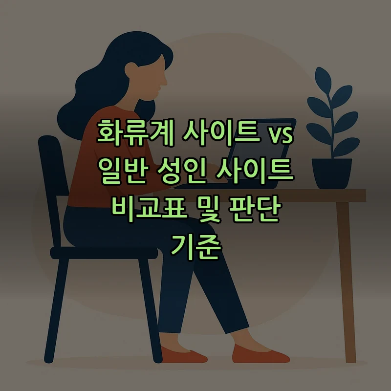 화류계 사이트 vs 일반 성인 사이트 비교표 및 판단 기준