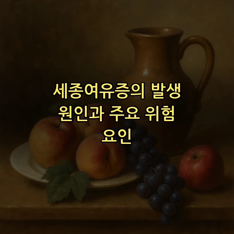 세종여유증의 발생 원인과 주요 위험 요인