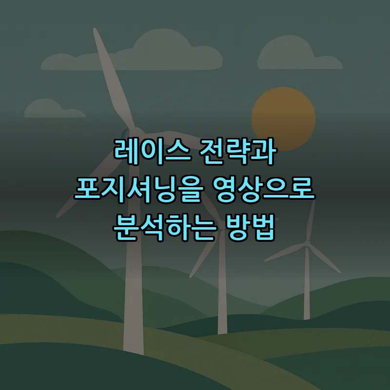 레이스 전략과 포지셔닝을 영상으로 분석하는 방법