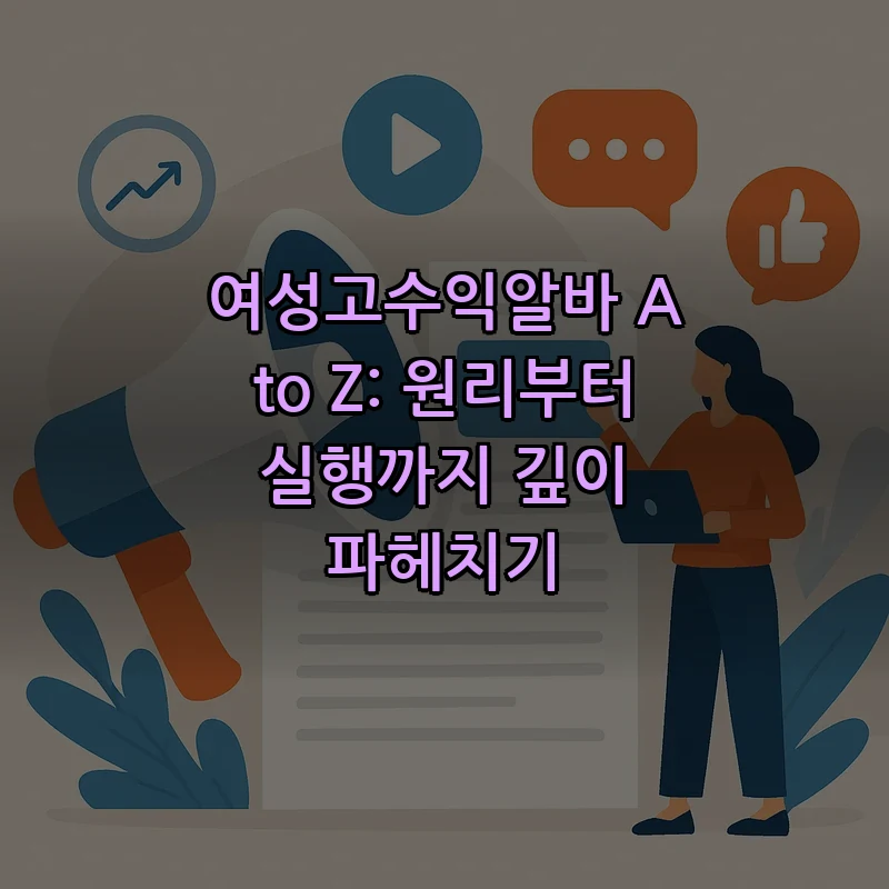 여성고수익알바 A to Z: 원리부터 실행까지 깊이 파헤치기 커버 이미지