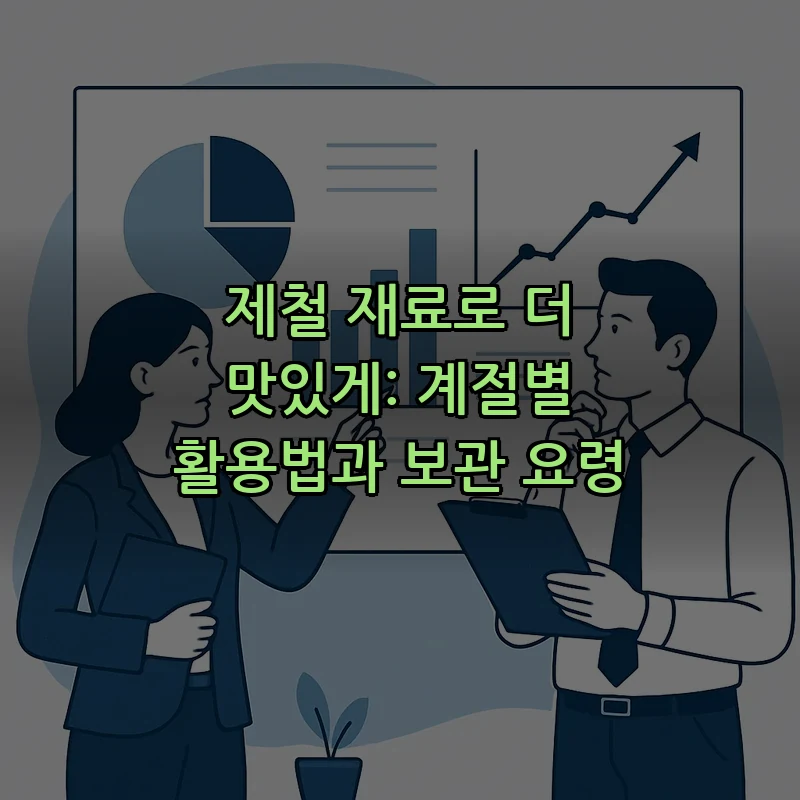 제철 재료로 더 맛있게: 계절별 활용법과 보관 요령