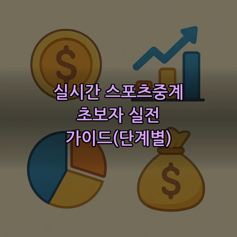 실시간 스포츠중계 초보자 실전 가이드(단계별)