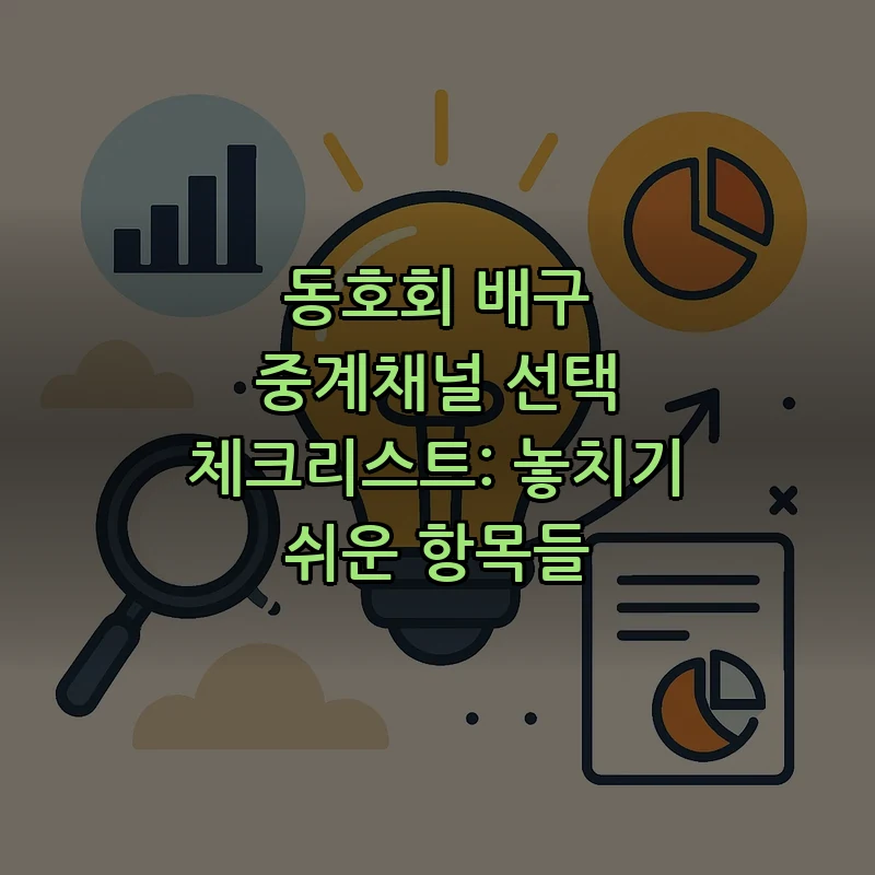 동호회 배구 중계채널 선택 가이드