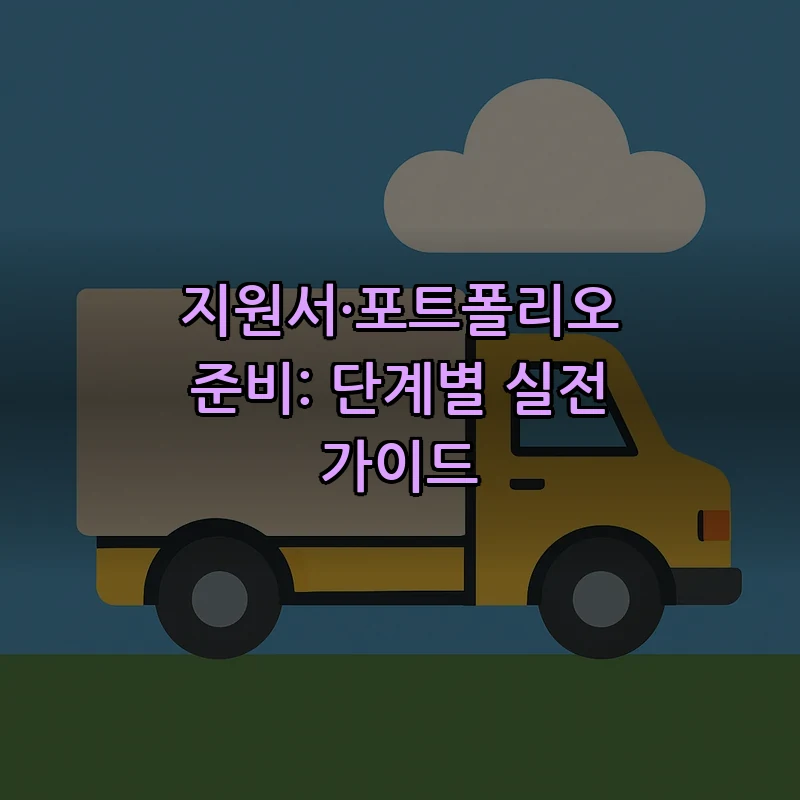 지원서·포트폴리오 준비: 단계별 실전 가이드