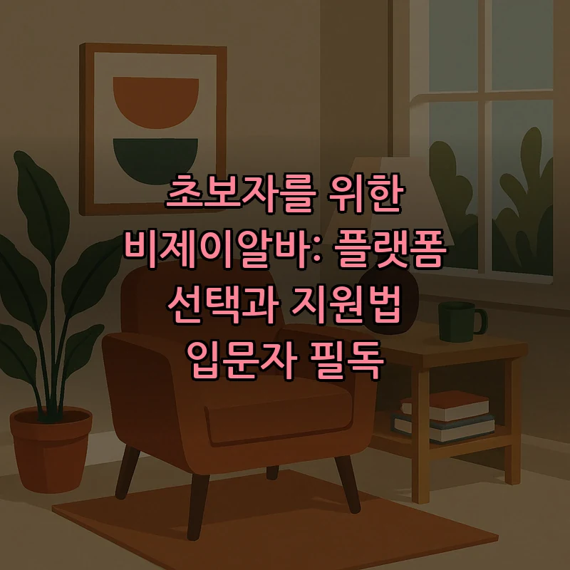 비제이알바 지원 방법과 플랫폼 비교 총정리