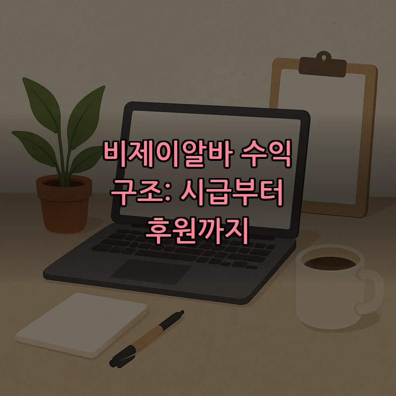 비제이알바 수익 구조: 시급부터 후원까지