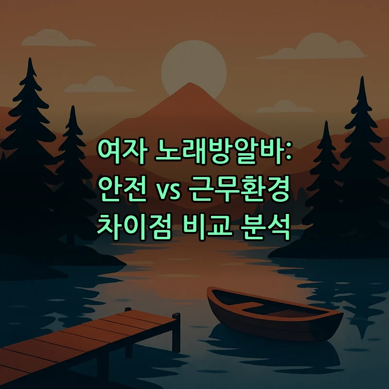 여자 노래방알바의 모든 것: 안전과 근무환경 체크리스트
