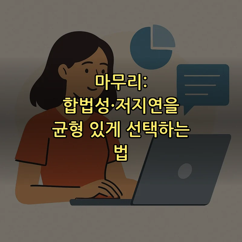 마무리: 합법성·저지연을 균형 있게 선택하는 법