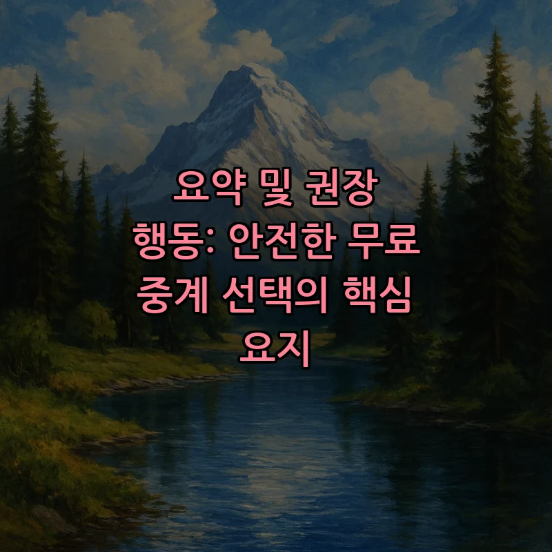 요약 및 권장 행동: 안전한 무료 중계 선택의 핵심 요지