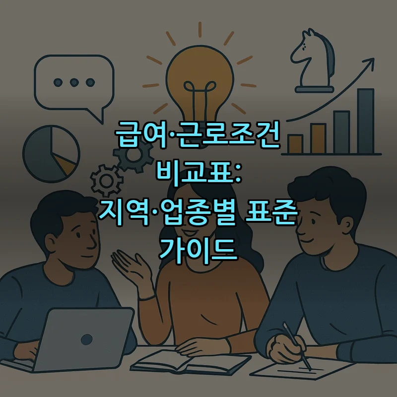 급여·근로조건 비교표: 지역·업종별 표준 가이드