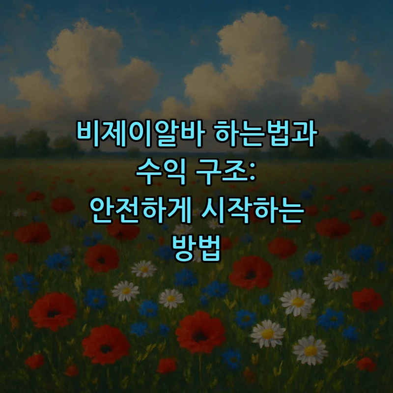 비제이알바 시작하기: 수익 구조와 단계별 가이드