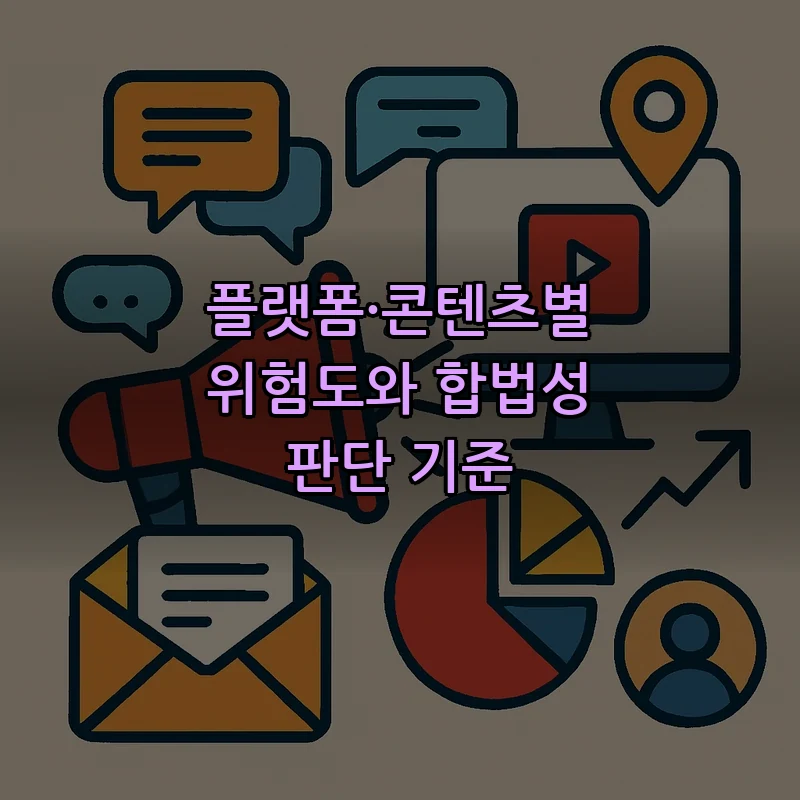 플랫폼·콘텐츠별 위험도와 합법성 판단 기준
