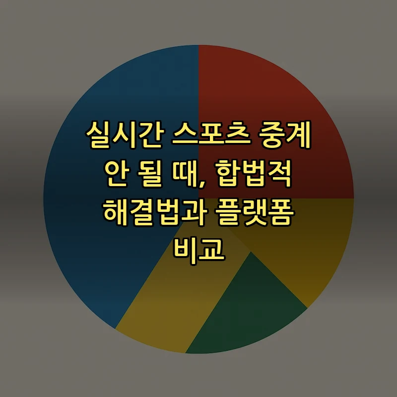 합법적으로 실시간 스포츠 중계 보는 법