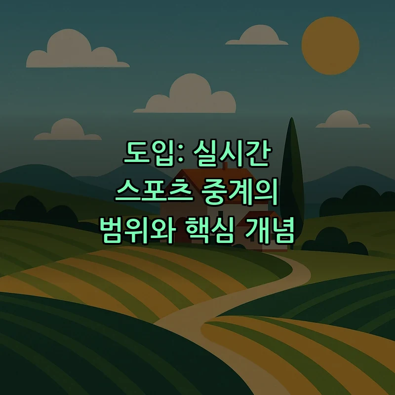 도입: 실시간 스포츠 중계의 범위와 핵심 개념