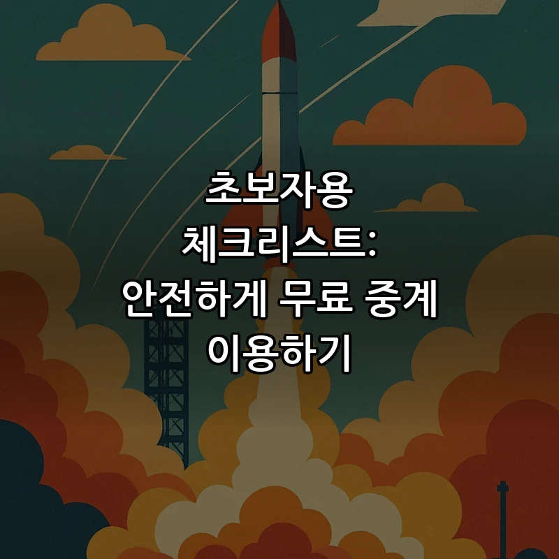 초보자용 체크리스트: 안전하게 무료 중계 이용하기