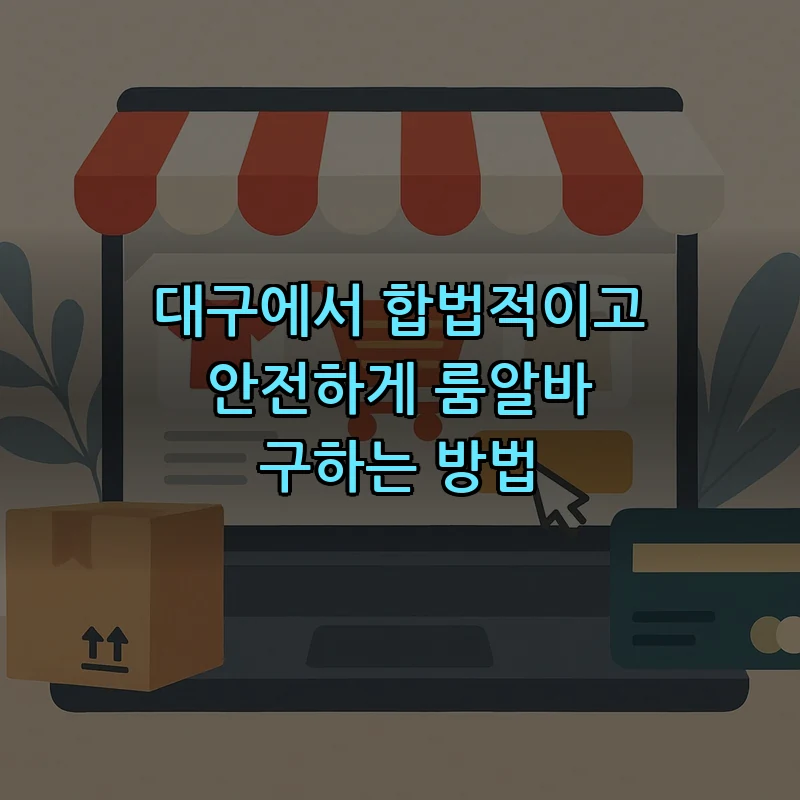 대구에서 합법적이고 안전하게 룸알바 구하는 방법