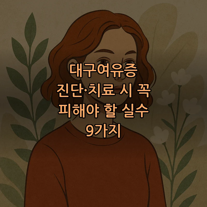 대구여유증 진단·치료 시 꼭 피해야 할 실수 9가지 커버 이미지