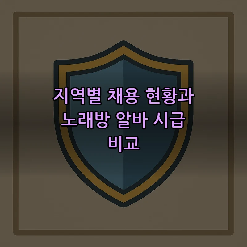 지역별 채용 현황과 노래방 알바 시급 비교