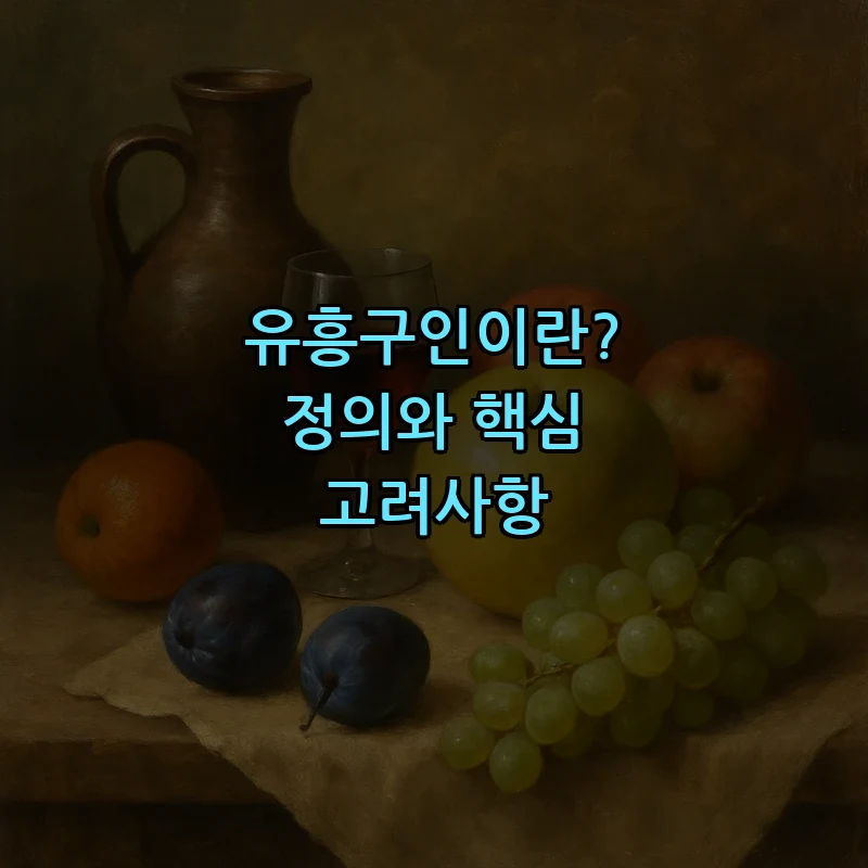 유흥구인이란? 정의와 핵심 고려사항