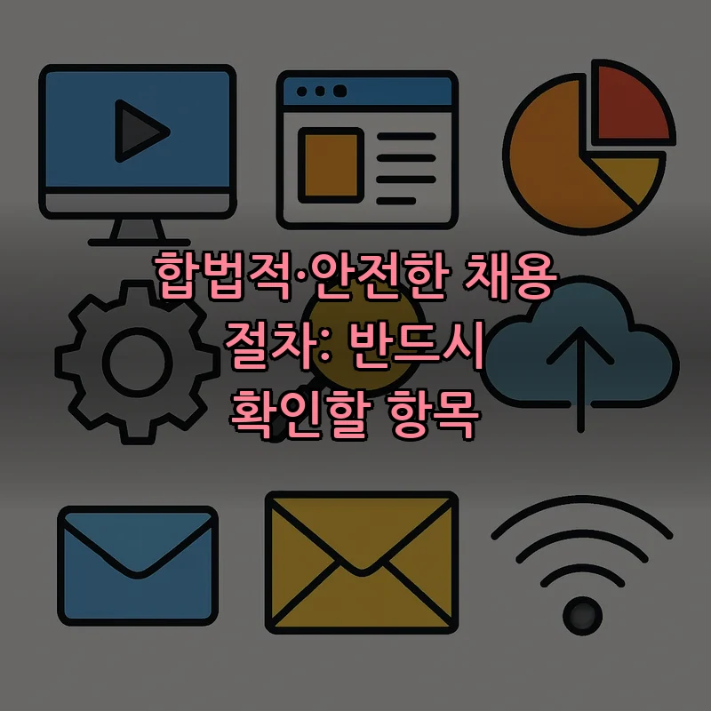 합법적·안전한 채용 절차: 반드시 확인할 항목