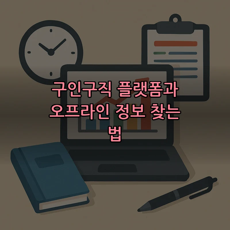 구인구직 플랫폼과 오프라인 정보 찾는 법