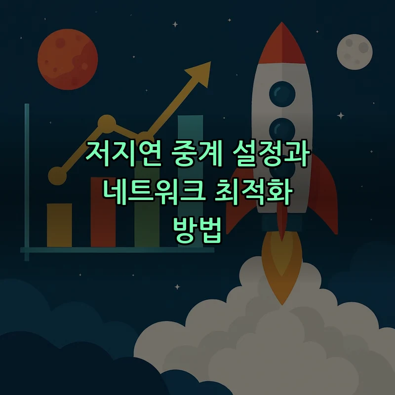 저지연 중계 설정과 네트워크 최적화 방법