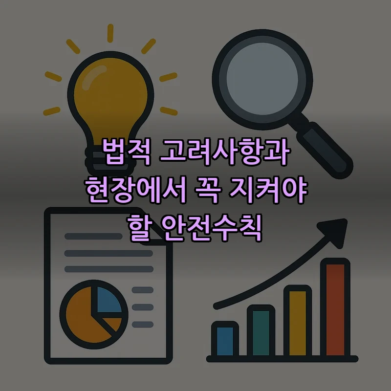 법적 고려사항과 현장에서 꼭 지켜야 할 안전수칙