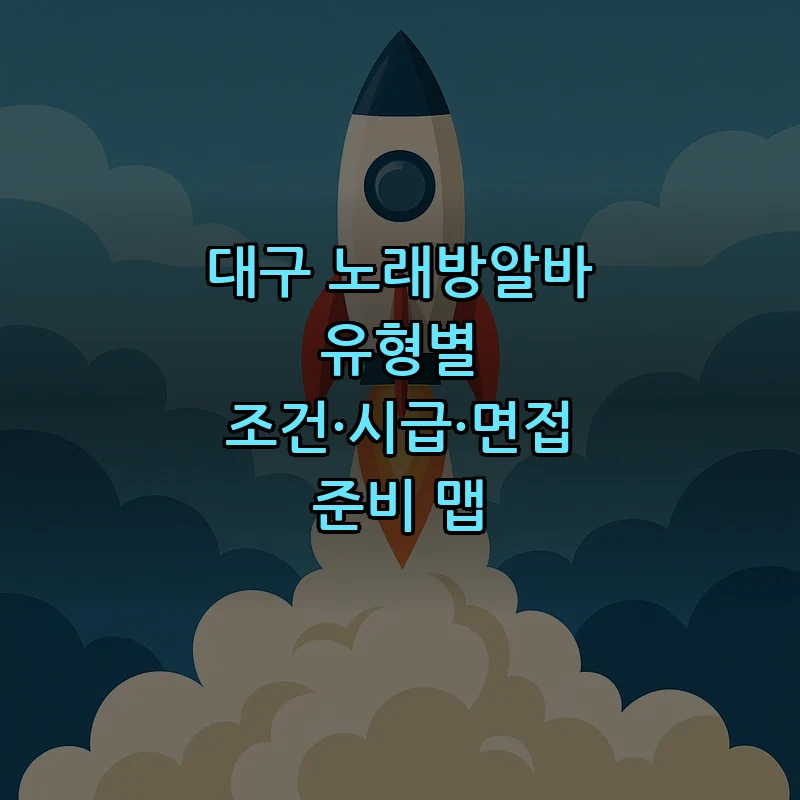 대구 노래방알바 유형별 조건과 시급 안내