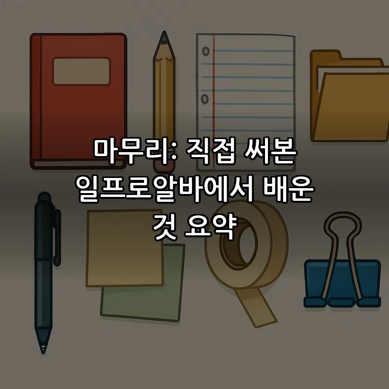 마무리: 직접 써본 일프로알바에서 배운 것 요약