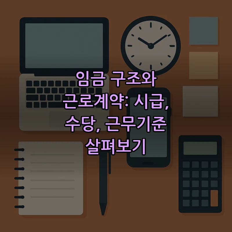 임금 구조와 근로계약: 시급, 수당, 근무기준 살펴보기