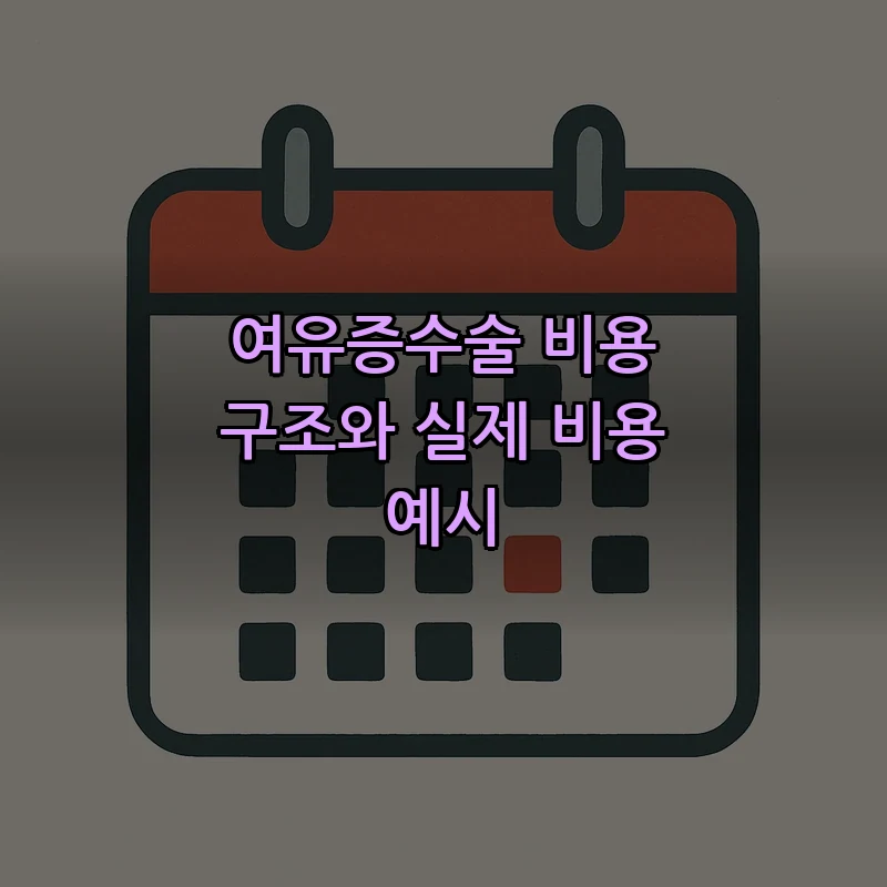 여유증수술 비용 구조와 실제 비용 예시