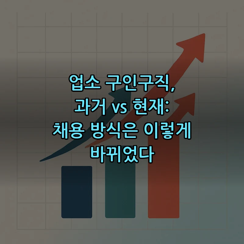 업소 구인구직 변화와 정의 — 현재와 과거 비교