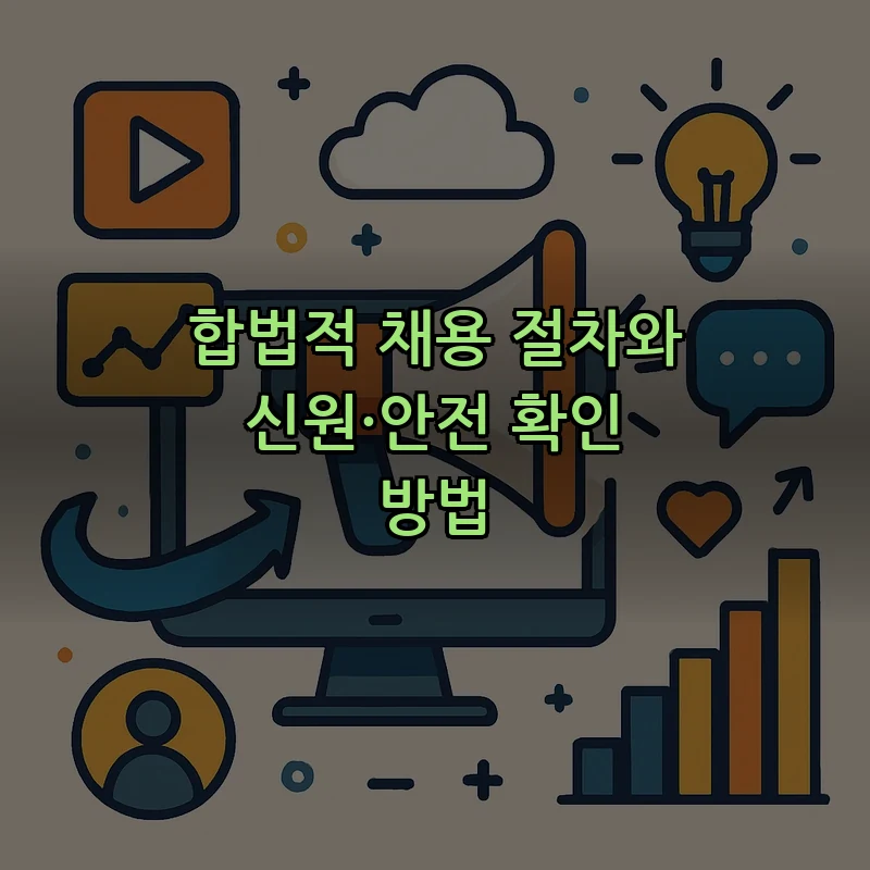 합법적 채용 절차와 신원·안전 확인 방법